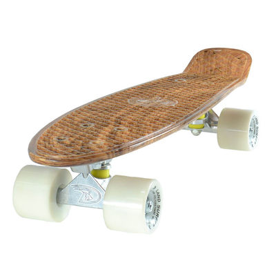 Land Surfer Cruiser Skateboard 22&quot; wood pva board solid White wheels