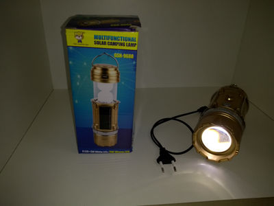 Lanterna camping recarregável 3W+8 led ref-gsh-9688 - Foto 3