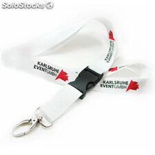 Lanyard personalizado con mosquetón metálico ovalado