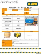 Lanzadora de Concreto AJM 5 m3/h Motor a Diesel