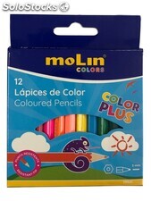 Lapices de color mini,12 unidades