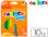 Lapices de colores carioca baby 2 años caja de 10 colores surtidos - 1