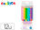 Lapices de colores carioca bi color pastel triangular mina 3,3 mm blister de 12 - 1