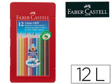 Lapices de colores faber castell acuarelable colour grip triangular caja