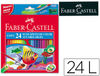 Lapices de colores faber castell acuarelables caja de 24 unidades colores