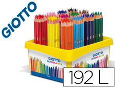 Lapices de colores giotto stilnovo school pack de 192 unidades 12 colores x 16