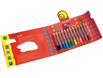 Lapices de colores giotto super bebe caja de 12 lapices colores surtidos + - Foto 2