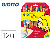 Lapices de colores giotto super bebe caja de 12 lapices colores surtidos +