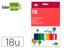 Lapices de colores liderpapel caja de 18 colores