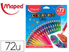 Lapices de colores maped color peps star caja de 72 colores surtidos