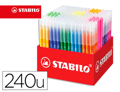 Lapices de colores stabilo trio az school pack de 240 unidades surtidas 20