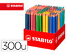 Lapices de colores stabilo trio az school pack de 300 unidades surtidas 20