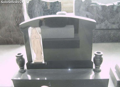 Lápidas funerarias figura tallada con jarrón lápida de granito headstone