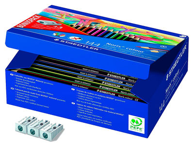 Lapiz de color staedtler wopex ecologico caja de 144 unidades surtidas 12 - Foto 2