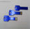 Lápiz de memoria azul llave de aluminio con capacidad completa y alta velocidad - Foto 2