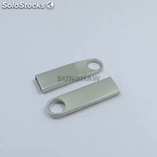 Lápiz de memoria flash USB aluminio pequeño y ligero para soluciones de negocios