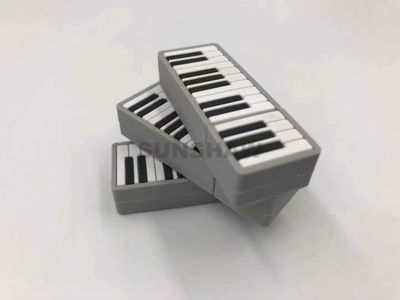 Lápiz de memorias PVC forma piano hecho a mano regalo para industria de música - Foto 3