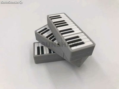 Lápiz de memorias PVC forma piano hecho a mano regalo para industria de música - Foto 3
