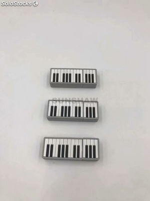 Lápiz de memorias PVC forma piano hecho a mano regalo para industria de música - Foto 2