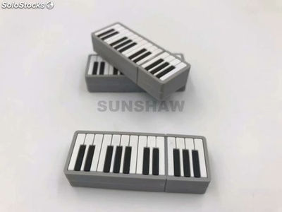 Lápiz de memorias PVC forma piano hecho a mano regalo para industria de música - Foto 4