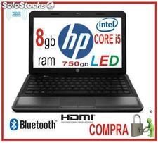 Laptop hp corei5, 8gb, disco 750gb, dvdrw,wifi, web pantalla 14&quot;