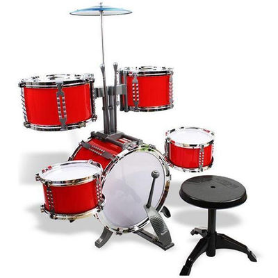 Large Drum Set with Chair Percussion Music Instrument Kids Toy - Photo 3