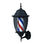 Laterne barber pole für professionellen Friseur - rot weiß blau 24x49 cm - 1