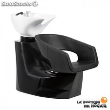 Lava-cabeças com pia branca e assento ergonómico Modelo Flipp