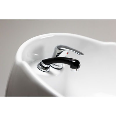 Lava-cabeças modelo Conk com lavatório branco e braços cromados promoção - Foto 3