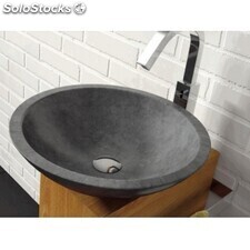 Lavabo catania negro 405x120