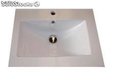 Lavabo ceramico Denia 61x46 per a mobile da bagno di 60x45.