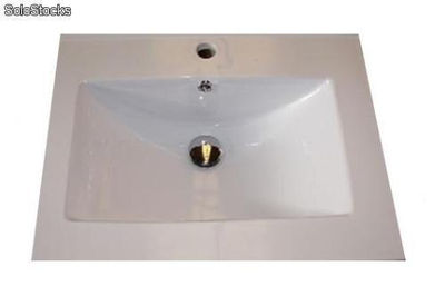 Lavabo ceramico Denia 61x46 per a mobile da bagno di 60x45.