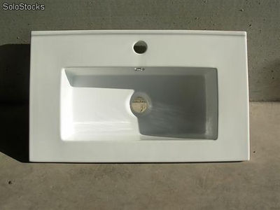 Lavabo ceramico Denia 81x36 per a mobile da bagno di 80x35