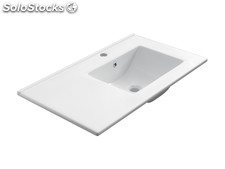 Lavabo ceramico Denia 81x46 per a mobile da bagno di 80x45 destra sinistra