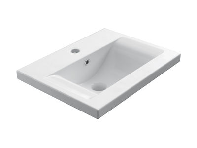 Lavabo ceramico Tebar 101x39 per a mobile da bagno di 100x38 - Foto 2