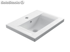 Lavabo ceramico Tebar 51x39 per a mobile da bagno di 50x38