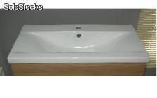 Lavabo ceramico Tebar 81x39 per a mobile da bagno di 80x38