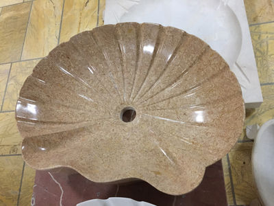 Lavabo forma de concha marina