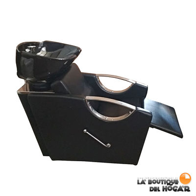 Lavacabezas con pica abatible y reposapies reclinable Modelo L28N - color negro - Foto 4
