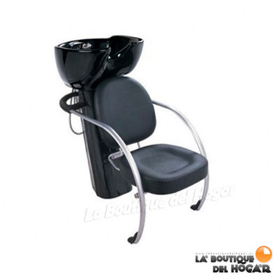 Lavacabezas sencillo de un seno con asiento tapizado Modelo L11 - color negro - Foto 2