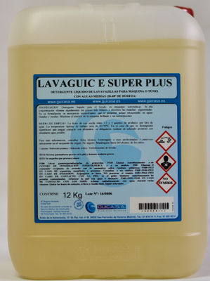 Lavaguic E Super Plus. Detergente lavavajillas líquido para máquina o túnel - Foto 2