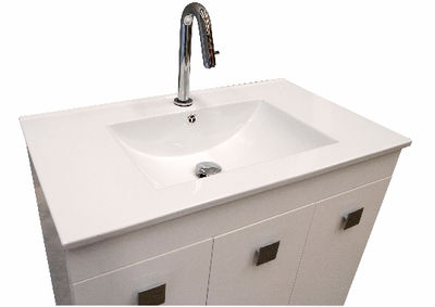 lavamanos de cerámica extraplana 81x46 para mueble de 80x45cm. D8046