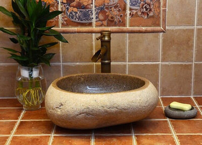 Lavamanos de piedra natural lavamanos de granito natural pulido - Foto 2
