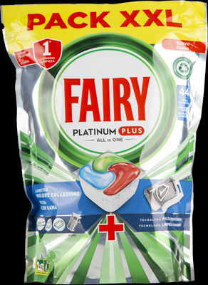 Lavavajilla capsulas fairy 44U al in one platinum plus c/4