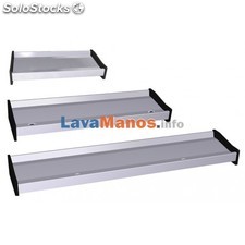 Lave main inox mural collectif avec accessoires 100 cm pour deux tuyaux