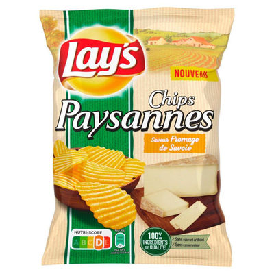 Lay&#39;S Chips paysannes saveur fromage de Savoie : le sachet de 120g