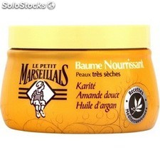 Le Petit Marseillais Baume hydratant karité amande argan : le pot de 250 ml