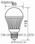 led bulb 8w g60 led global ball bulb e14 b22 led light led dimmable g60 bulb smd - Foto 2