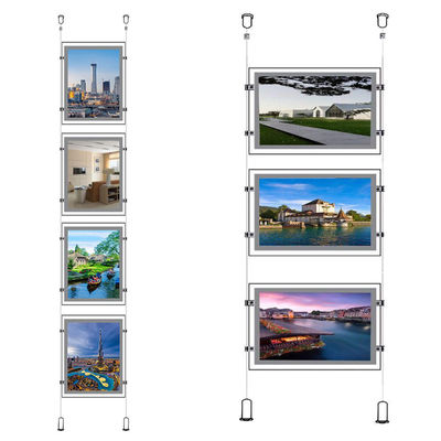 LED Fenster Licht Taschen Panel Immobilienmakler Display Einseitig A3 - Foto 3
