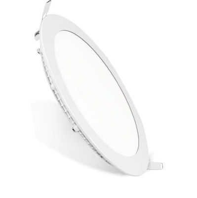 led flat downlight redondo 9w painel led recesso - Foto 4